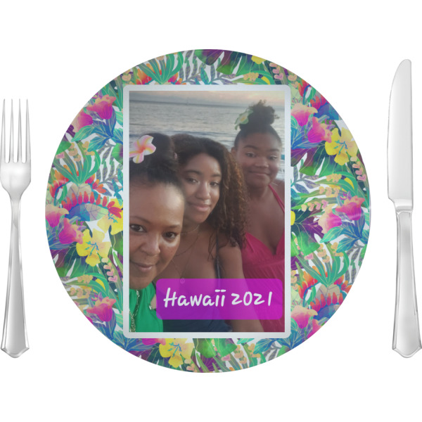 Custom Design Your Own 10" Glass Lunch / Dinner Plate