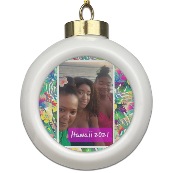 Custom Design Your Own Ceramic Ball Ornament