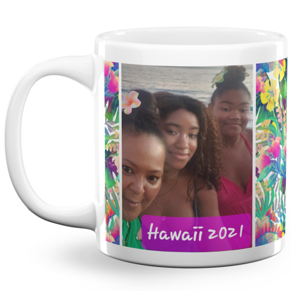 Custom Design Your Own 20 oz Coffee Mug - White