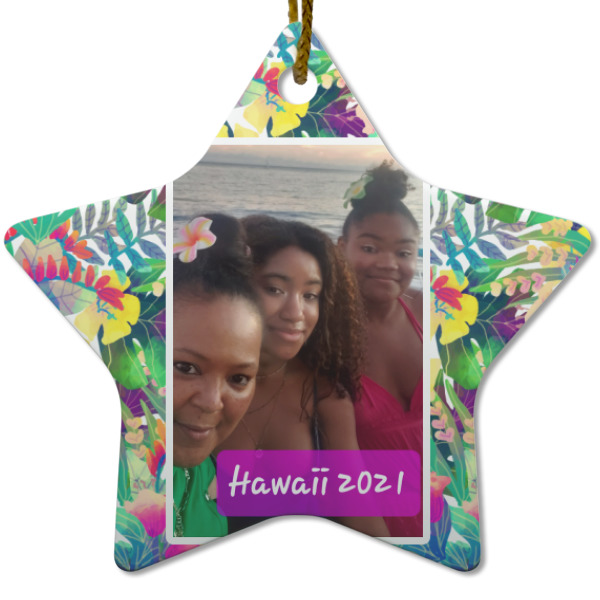 Custom Design Your Own Star Ceramic Ornament