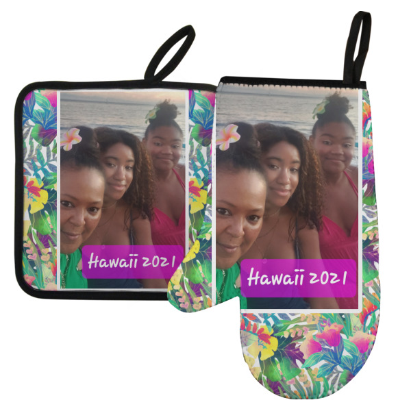 Custom Design Your Own Left Oven Mitt & Pot Holder Set