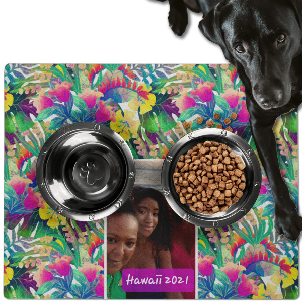 Custom Design Your Own Dog Food Mat - Large