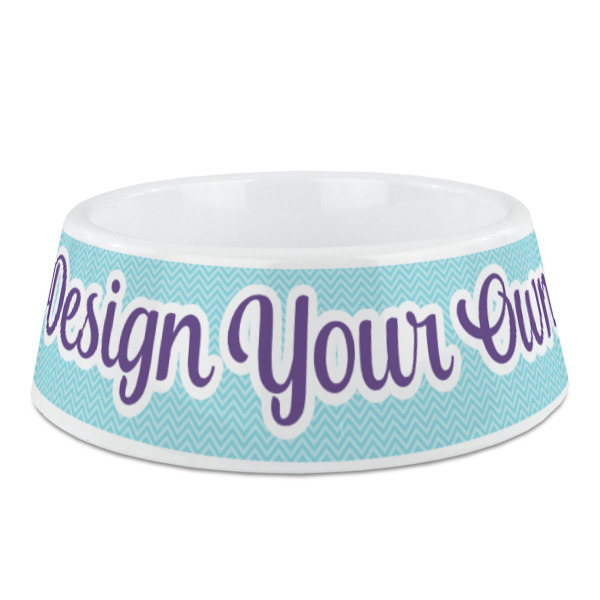 Custom Design Your Own Plastic Dog Bowl - Medium