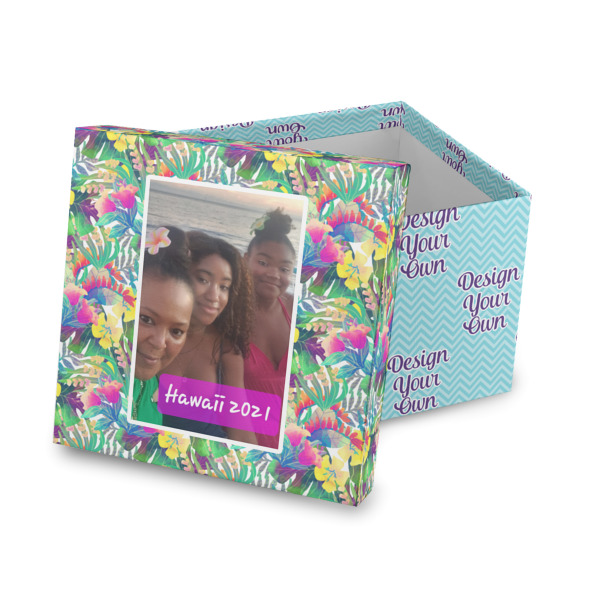 Custom Design Your Own Gift Box with Lid - Canvas Wrapped