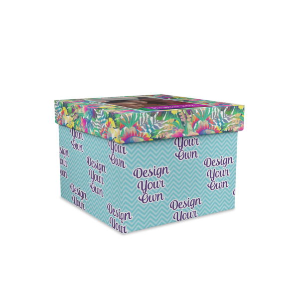 Custom Design Your Own Gift Box with Lid - Canvas Wrapped - Small