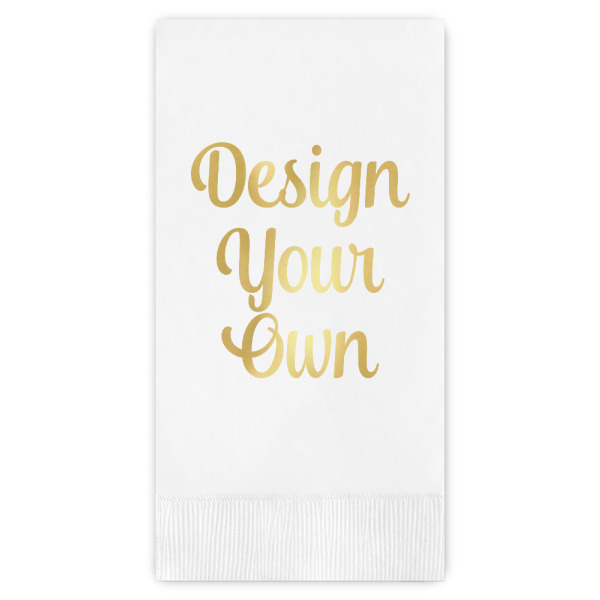 Custom Design Your Own Guest Napkins - Foil Stamped