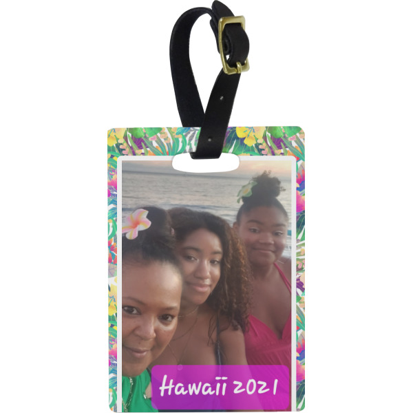 Custom Design Your Own Plastic Luggage Tag - Rectangular