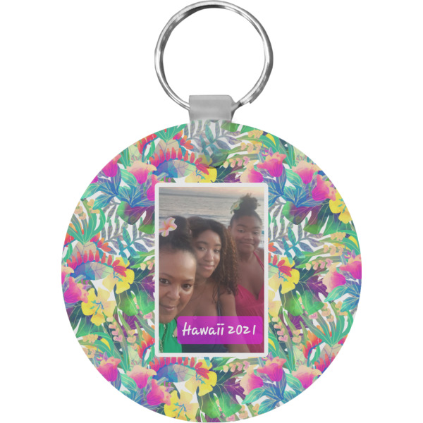 Custom Design Your Own Round Plastic Keychain