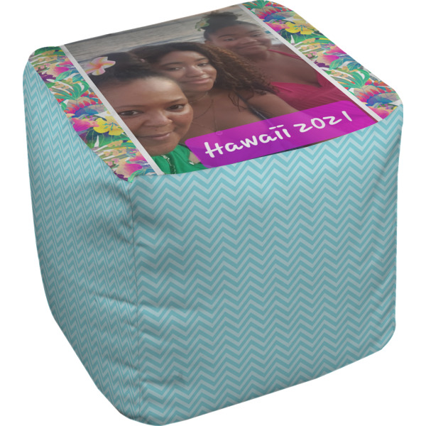 Custom Design Your Own Cube Pouf Ottoman - 18"