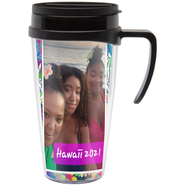 Custom Design Your Own Acrylic Travel Mug with Handle