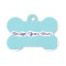 Custom Design - Bone Shaped Dog ID Tag - Small - Front View