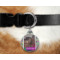 Custom Design - Round Pet Tag on Collar & Dog