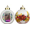 Custom Design - Ceramic Christmas Ornament - Poinsettias (APPROVAL)