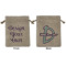 Custom Design - Medium Burlap Gift Bag - Front and Back