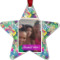 Custom Design - Metal Star Ornament - Front