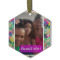 Custom Design - Frosted Glass Ornament - Hexagon