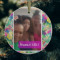 Custom Design - Frosted Glass Ornament - Round (Lifestyle)