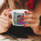 Custom Design - Double Shot Espresso Cup - Lifestyle in Hands Close