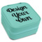 Custom Design - Travel Jewelry Boxes - Leatherette - Teal - Angled View