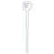 Custom Design - White Plastic 7" Stir Stick - Round - Single Stick