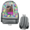 Custom Design - Large Backpack - Gray - Front & Back View