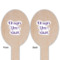 Custom Design - Wooden Food Pick - Oval - Double Sided - Front & Back