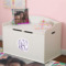 Custom Design - Wall Monogram on Toy Chest