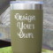 Custom Design - Olive Polar Camel Tumbler - 20oz - Close Up