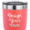 Custom Design - 30 oz Stainless Steel Ringneck Tumbler - Coral - CLOSE UP