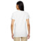 Custom Design - White V-Neck T-Shirt on Model - Back