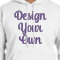 Custom Design - White Hoodie on Model - CloseUp