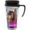 Custom Design - Travel Mug with Black Handle - Front