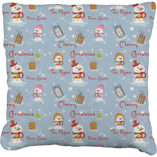 Custom Design Your Own Faux-Linen Throw Pillow 18"