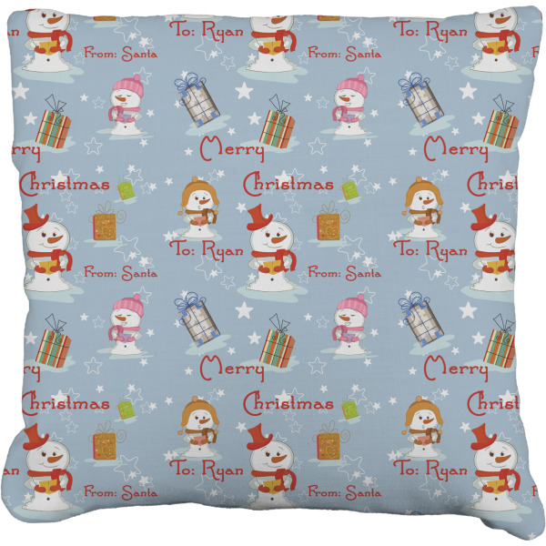 Custom Design Your Own Faux-Linen Throw Pillow 20"