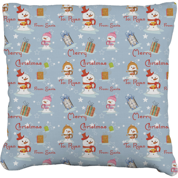 Custom Design Your Own Faux-Linen Throw Pillow 26"