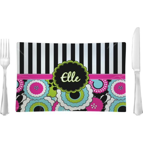 Custom Design Your Own Rectangular Glass Lunch / Dinner Plate