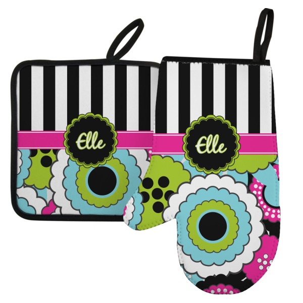 Custom Design Your Own Left Oven Mitt & Pot Holder Set