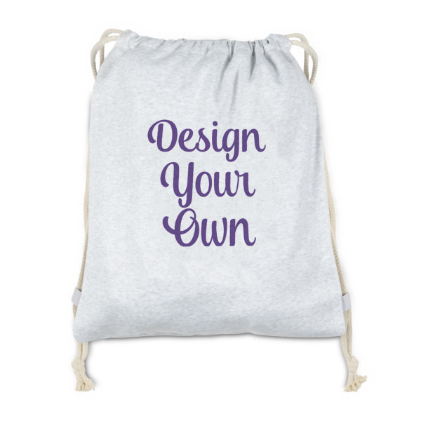 Custom Design Your Own Drawstring Backpack - Sweatshirt Fleece