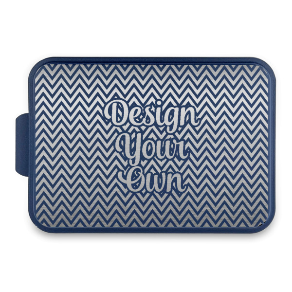 Custom Design Your Own Aluminum Baking Pan with Navy Lid