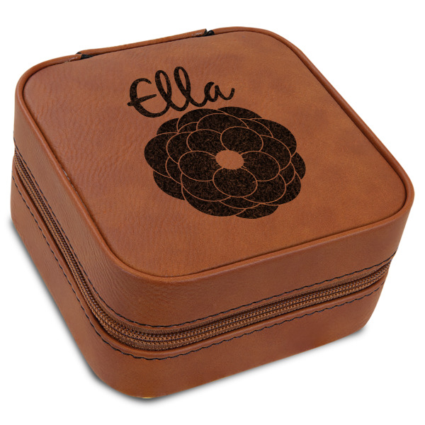 Custom Design Your Own Travel Jewelry Box - Leather