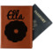 Custom Design - Cognac Leather Passport Holder With Passport - Main