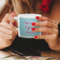 Custom Design - Double Shot Espresso Cup - Lifestyle in Hands Close