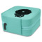 Custom Design - Travel Jewelry Boxes - Leather - Teal - View from Rear