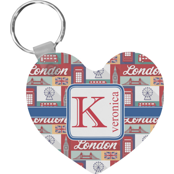 Custom Design Your Own Heart Plastic Keychain