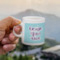 Custom Design - Single Shot Espresso Cup - Lifestyle in Hand