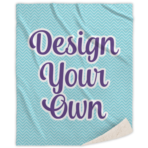 Custom Design Your Own Sherpa Throw Blanket