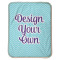 Custom Design - Baby Sherpa Blanket - Flat