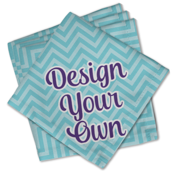 Custom Design Your Own Cloth Cocktail Napkins - Set of 4