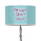 Custom Design - 12" Drum Lampshade - ON STAND (Fabric)