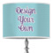 Custom Design - 16" Drum Lampshade - ON STAND (Poly Film)